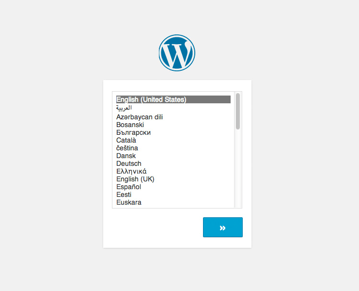 Select Your Installation Language